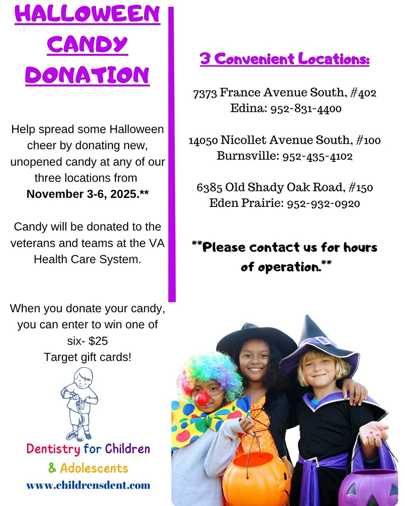 2025 Halloween Candy Donation flyer